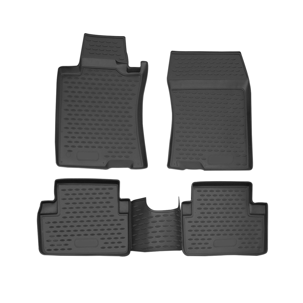 Honda Accord Floor Mats - Omac - Rubber TPE - Black - '03-'07